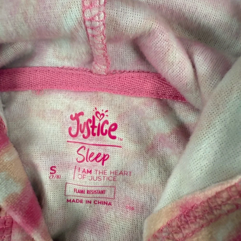 Justice Girls Pink Tie Dye‎ Hoodie